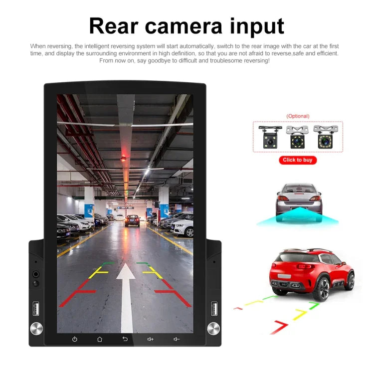 9,7 Zoll Vertikaler Bildschirm HD 2,5D Glas Auto MP5 Player Android Navigation All-in-one Gerät, Standard, Standard+4 Lichtkamera, Standard+8 Lichtkamera, Standard+12 Lichtkamera