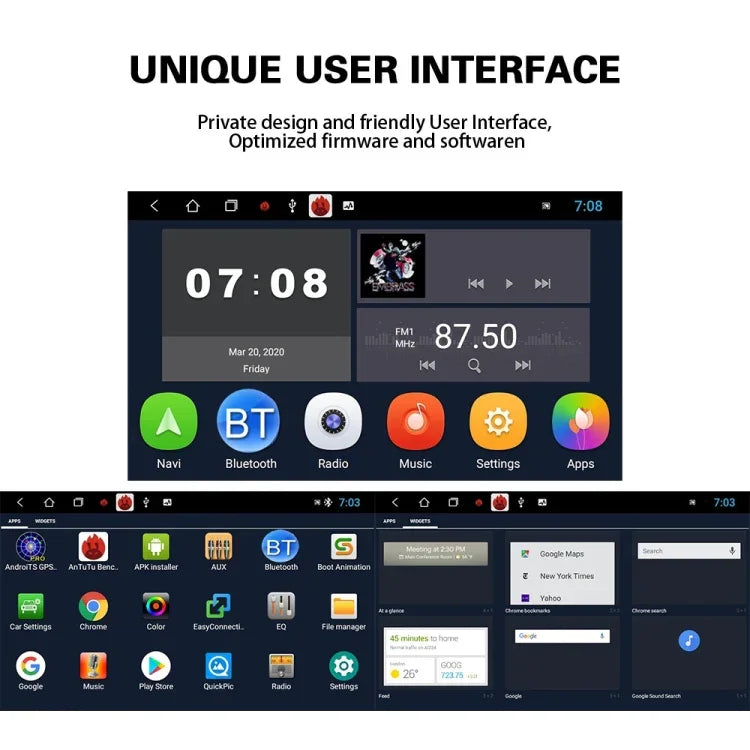 Passend für Volkswagen 7-Zoll Auto Multimedia Player Navigation Bluetooth Rückfahr Integriertes Gerät Android 10.0, 1+16G, 2+16G, 2+32G