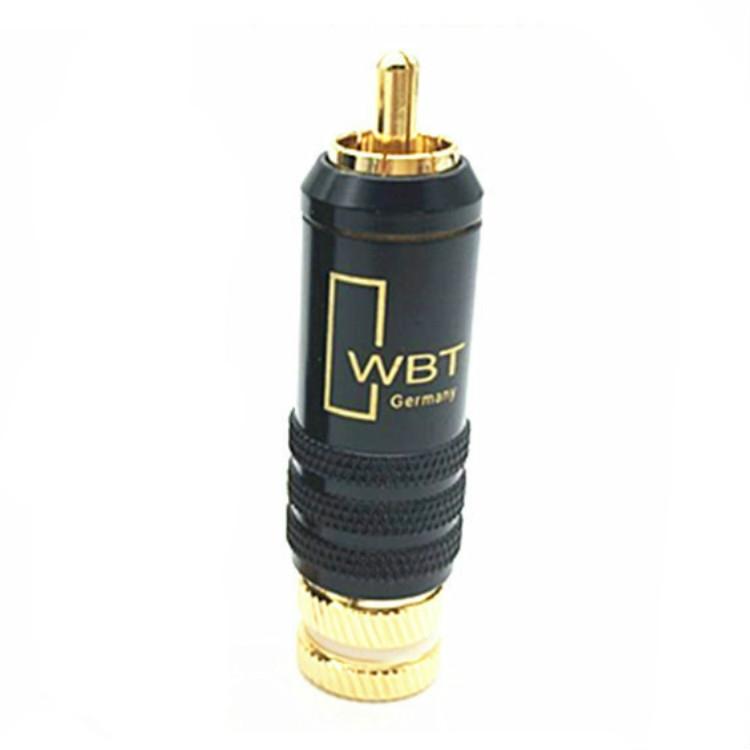 2 Stück WBT-0144 RCA Lotus Stecker AV Audio- und Video-Stecker