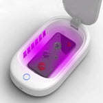 HE01 Sterilisationsbox, Handy-Desinfektionsbox, UVC-Ultraviolett-Sterilisationslampe, grauer Deckel, dunkelgrüner Deckel
