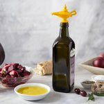 Kreativer Silikon Aladdin Magic Lamp Rotwein-Ausgießer, manueller luftdichter Flaschenverschluss, 3 Stück Weinflaschenverschluss