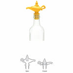 Kreativer Silikon Aladdin Magic Lamp Rotwein-Ausgießer, manueller luftdichter Flaschenverschluss, 3 Stück Weinflaschenverschluss