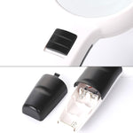 Handliches HD-Leselicht mit LED-Licht Leselupe und Wartungsvergrößerungsglas für Senioren, 95mm 10-fach, 110mm 30-fach Doppel-Linse