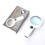 Handliches HD-Leselicht mit LED-Licht Leselupe und Wartungsvergrößerungsglas für Senioren, 95mm 10-fach, 110mm 30-fach Doppel-Linse