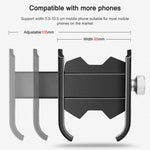 Fahrrad Handyhalter Motorrad Elektroauto Navigations-Handyhalter, Lenker, Rückspiegel