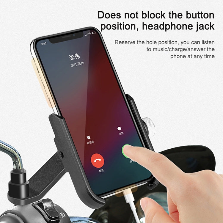 Fahrrad Handyhalter Motorrad Elektroauto Navigations-Handyhalter, Lenker, Rückspiegel