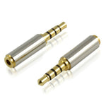 10 Stück 2,5 Vierstufiger Revolution-zu-3,5 Weiblicher Adapter für Mobiltelefon-Headset