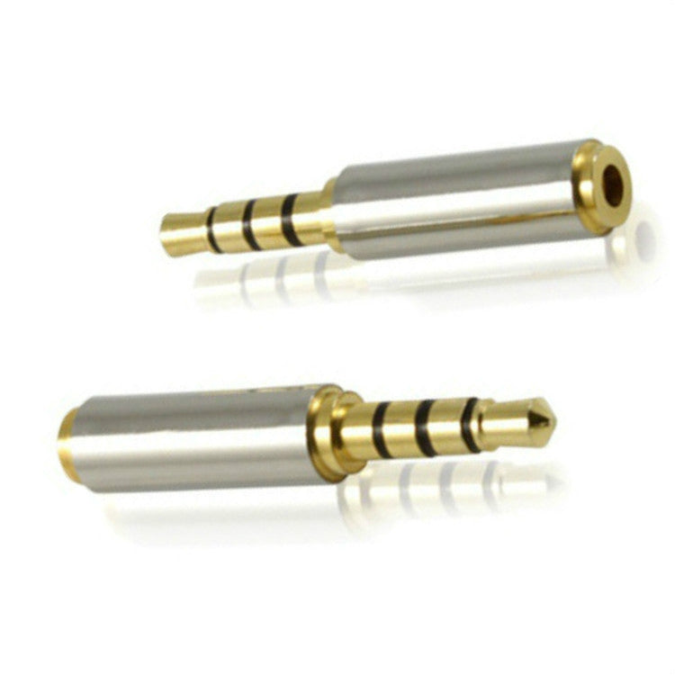10 Stück 2,5 Vierstufiger Revolution-zu-3,5 Weiblicher Adapter für Mobiltelefon-Headset