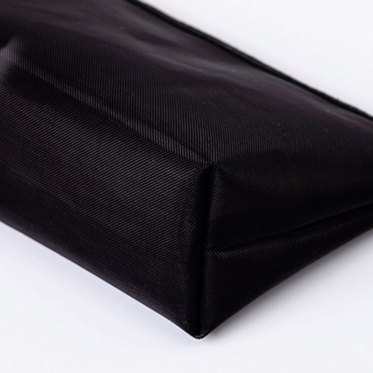 Schwarz Transparentes Mesh-Kosmetiktäschchen, dreiteiliges Set, große Kapazität, Reise-Kosmetik-Aufbewahrungstasche, dreiteiliges Aufbewahrungstaschen-Set