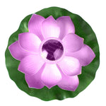 Solar-Schwimmlicht für den Außenbereich, wasserdicht, für Garten und Hof, Lotuslicht, Pink, Hellgelb, Weiß, Lila, Rot