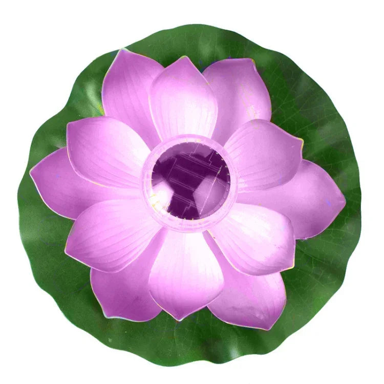 Solar-Schwimmlicht für den Außenbereich, wasserdicht, für Garten und Hof, Lotuslicht, Pink, Hellgelb, Weiß, Lila, Rot