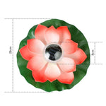 Solar-Schwimmlicht für den Außenbereich, wasserdicht, für Garten und Hof, Lotuslicht, Pink, Hellgelb, Weiß, Lila, Rot