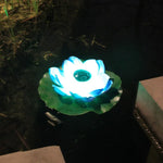 Solar-Schwimmlicht für den Außenbereich, wasserdicht, für Garten und Hof, Lotuslicht, Pink, Hellgelb, Weiß, Lila, Rot