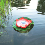 Solar-Schwimmlicht für den Außenbereich, wasserdicht, für Garten und Hof, Lotuslicht, Pink, Hellgelb, Weiß, Lila, Rot