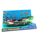 Aquarium-Fischbecken-Landschaftsdekorations-Sauerstoff-verbesserndes Spielzeug verfaultes Schiffswrack, Spielzeug verfaultes Schiffswrack