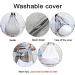 Lazy Sofa Bean Bag Chair Fabric Cover, 70x80cm, 80x90cm