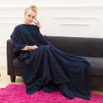Spring and Autumn Soft and Thick Coral Fleece Blanket TV Blanket, Red, Pink, Navy