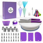 Kuchen-Drehscheiben-Set, Dekorationstisch, Dekorationsmund, Silikonbeutel, Backen, DIY-Kombination, 6-teiliges Set, 12-teiliges Set, 60-teiliges Set