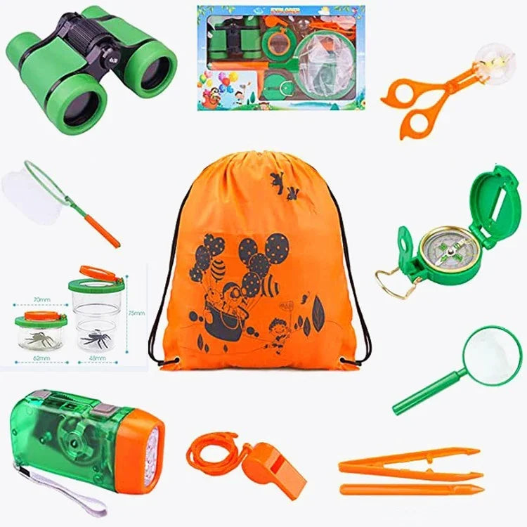 Kinder Outdoor Abenteuer Insektenbeobachtung Fernglas Set, RF-A046