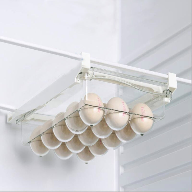Kühlschrank-Aufbewahrungsbox, Schubladentyp, quadratisch, multifunktionale Frischhaltebox für den Haushalt, 1 Eierbox, 1 Frischhaltebox, 2 Eierbox, 2 Frischhaltebox, 1 Eierbox + 1 Frischhaltebox, 1 Box ohne Haken