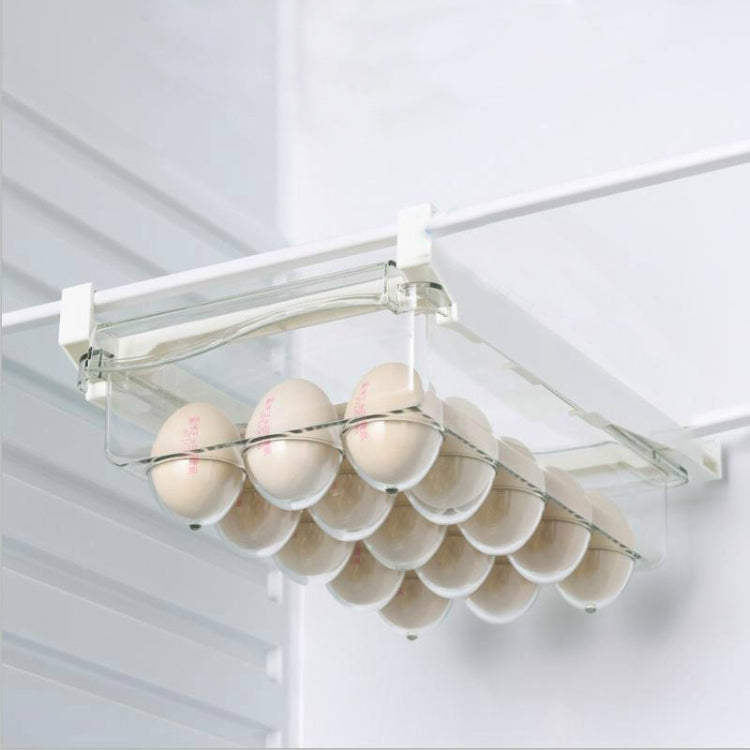 Kühlschrank-Aufbewahrungsbox, Schubladentyp, quadratisch, multifunktionale Frischhaltebox für den Haushalt, 1 Eierbox, 1 Frischhaltebox, 2 Eierbox, 2 Frischhaltebox, 1 Eierbox + 1 Frischhaltebox, 1 Box ohne Haken