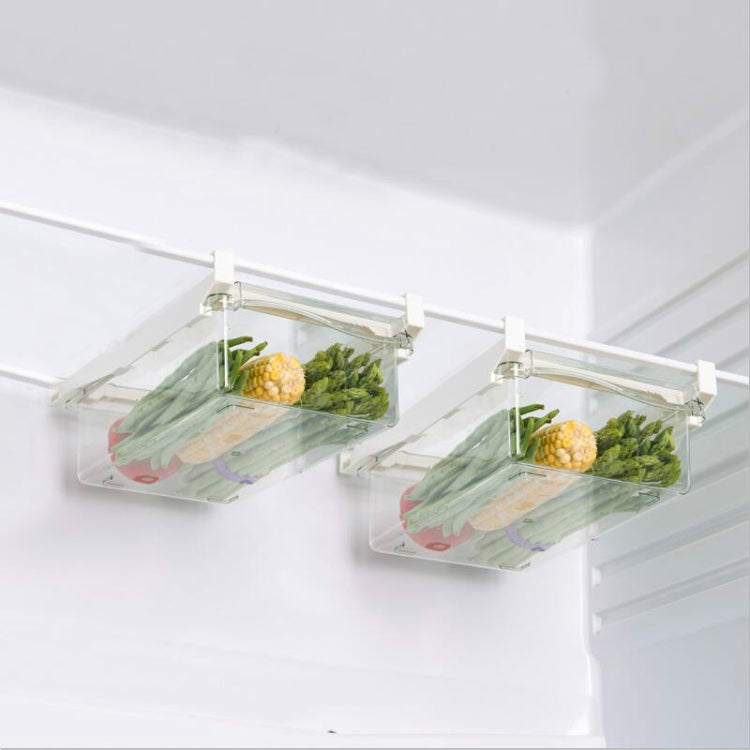 Kühlschrank-Aufbewahrungsbox, Schubladentyp, quadratisch, multifunktionale Frischhaltebox für den Haushalt, 1 Eierbox, 1 Frischhaltebox, 2 Eierbox, 2 Frischhaltebox, 1 Eierbox + 1 Frischhaltebox, 1 Box ohne Haken