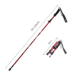 TANERDD TR-D0001 Trekkingstöcke aus Aluminiumlegierung, faltbare Outdoor-Gehstöcke, Wanderstöcke, TR-D0001 Kurz (Rot), TR-D0001 Kurz (Blau), TR-D0001 Kurz (Himmelblau), TR-D0001 Kurz (Violett), TR-D0001 Kurz (Schwarz), TR-D0001 Kurz (Grün)