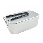 Outdoor Reise Camping Camping Lunchbox Tragbare faltbare Aluminium Lunchbox Retro Lunchbox Klein, Kleine normale Lunchbox, Lunchbox und Dämpfeinsatz