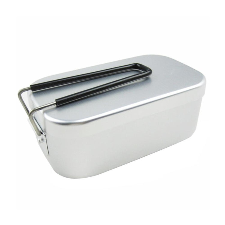 Outdoor Reise Camping Camping Lunchbox Tragbare faltbare Aluminium Lunchbox Retro Lunchbox Klein, Kleine normale Lunchbox, Lunchbox und Dämpfeinsatz
