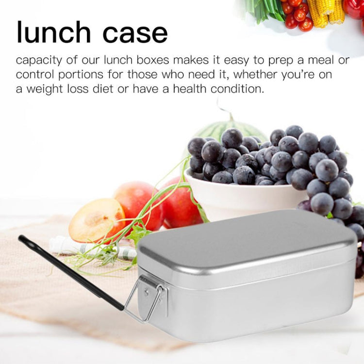 Outdoor Reise Camping Camping Lunchbox Tragbare faltbare Aluminium Lunchbox Retro Lunchbox Klein, Kleine normale Lunchbox, Lunchbox und Dämpfeinsatz