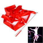 5 Stücke 4 m Gymnastikband, Tanz-Requisiten für Kinder, Rosarot, Pink, Rot, Orange, Gelb, Grün, Blau