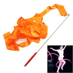 5 Stücke 4 m Gymnastikband, Tanz-Requisiten für Kinder, Rosarot, Pink, Rot, Orange, Gelb, Grün, Blau