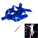 5 Stücke 4 m Gymnastikband, Tanz-Requisiten für Kinder, Rosarot, Pink, Rot, Orange, Gelb, Grün, Blau