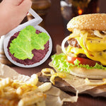 Runde Hamburgerpresse aus lebensmittelechtem Kunststoff zum Formen von Hamburgerfleisch, Rinder-Burgerpresse, Pattie-Maker, Form, Küchenwerkzeug, 2 Stück, Weiß