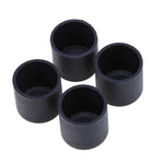 100 Stück Kunststoff Stuhl Fußschutz Schwarz Rutschfest Möbelbeine Tischfußkappen Bodenschutz Abdeckung, 16mm, 19mm, 22mm, 25mm