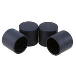 100 Stück Kunststoff Stuhl Fußschutz Schwarz Rutschfest Möbelbeine Tischfußkappen Bodenschutz Abdeckung, 16mm, 19mm, 22mm, 25mm