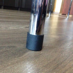 100 Stück Kunststoff Stuhl Fußschutz Schwarz Rutschfest Möbelbeine Tischfußkappen Bodenschutz Abdeckung, 16mm, 19mm, 22mm, 25mm