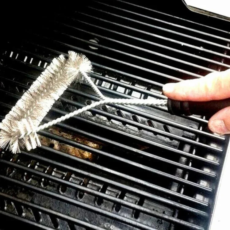 12 Zoll Grillbürste Edelstahl Drahtborsten Reinigungsbürsten mit Griff, 12 Zoll