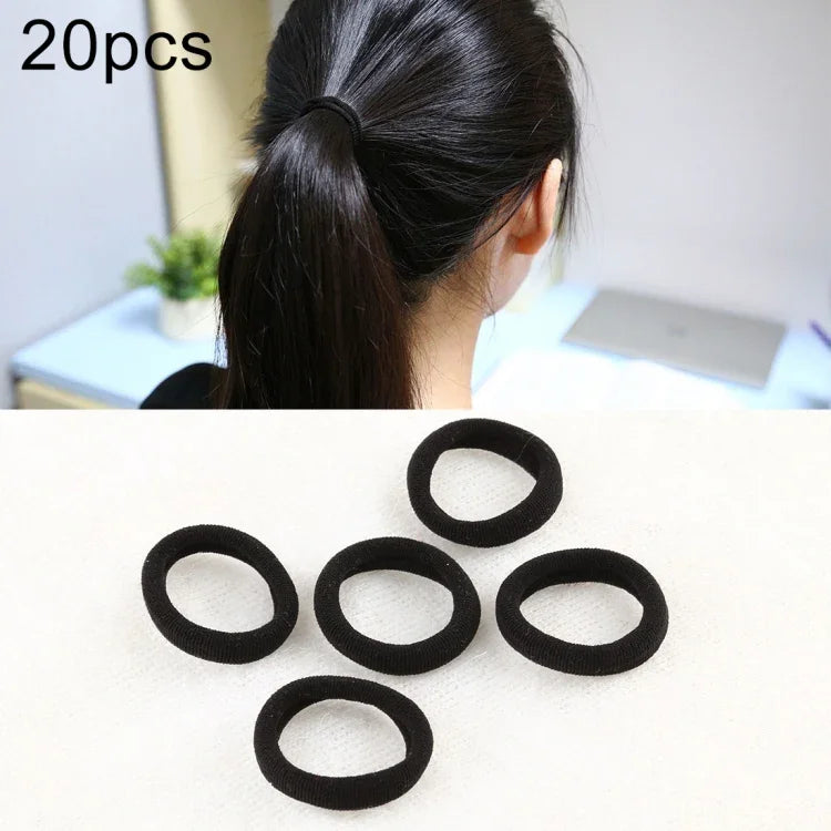 20 Stück / Packung Haargummis für Mädchen und Kinder, elastische Haarbänder für Pferdeschwänze