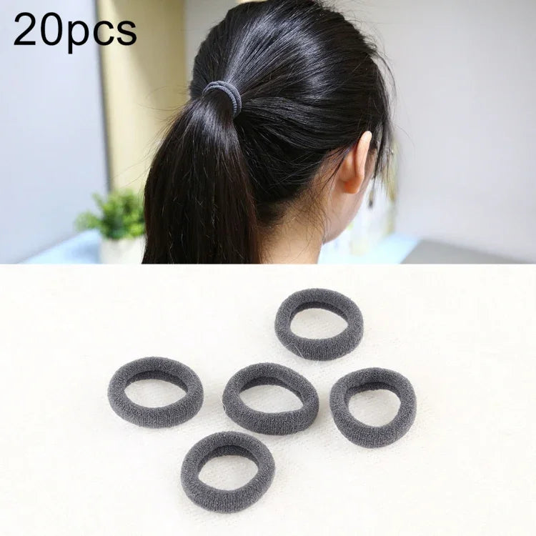 20 Stück / Packung Haargummis für Mädchen und Kinder, elastische Haarbänder für Pferdeschwänze