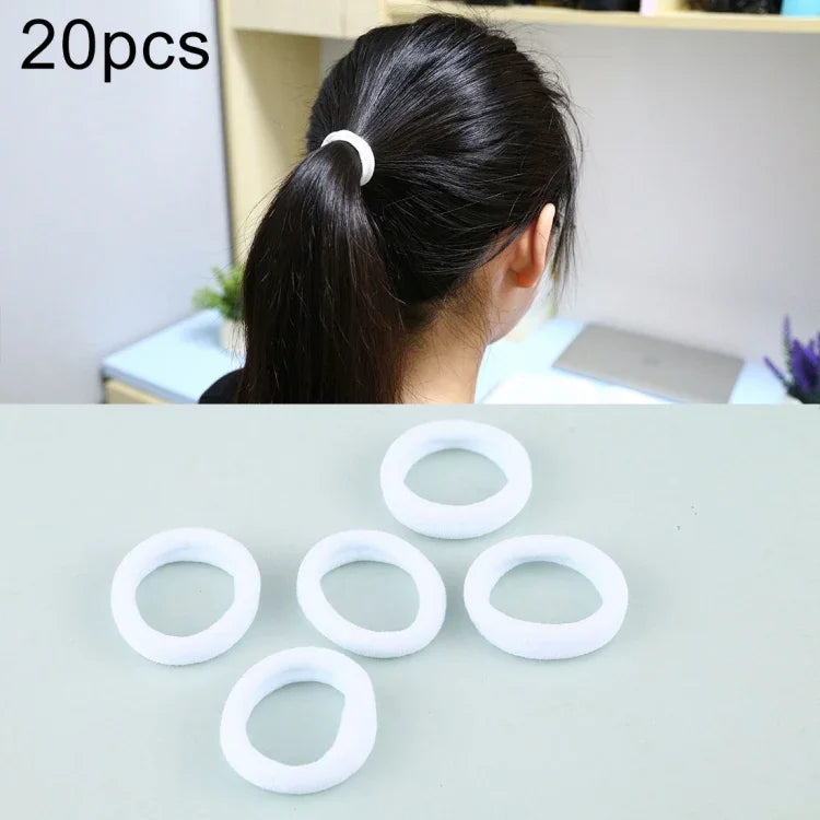 20 Stück / Packung Haargummis für Mädchen und Kinder, elastische Haarbänder für Pferdeschwänze