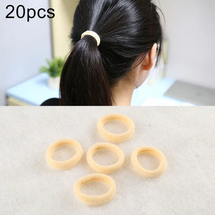 20 Stück / Packung Haargummis für Mädchen und Kinder, elastische Haarbänder für Pferdeschwänze