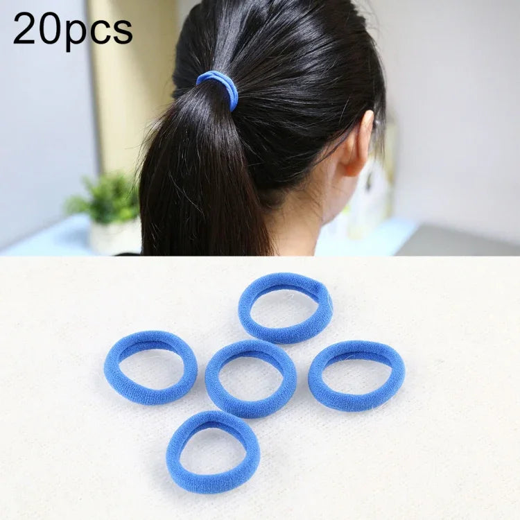 20 Stück / Packung Haargummis für Mädchen und Kinder, elastische Haarbänder für Pferdeschwänze