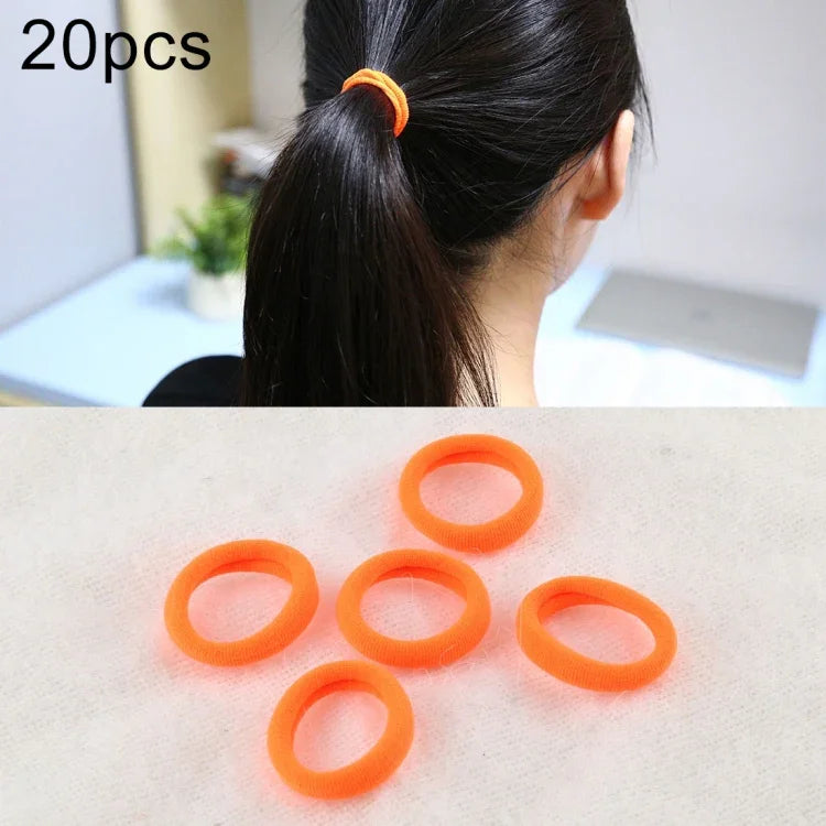 20 Stück / Packung Haargummis für Mädchen und Kinder, elastische Haarbänder für Pferdeschwänze