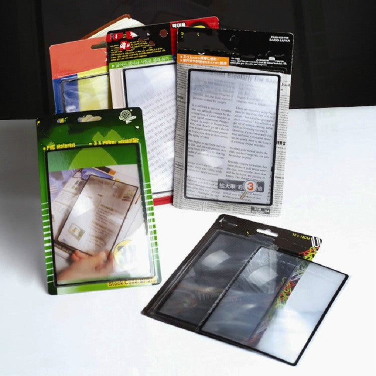 Karten-Slim-Leselupe 3x Visitenkartenlupe, 120×180mm