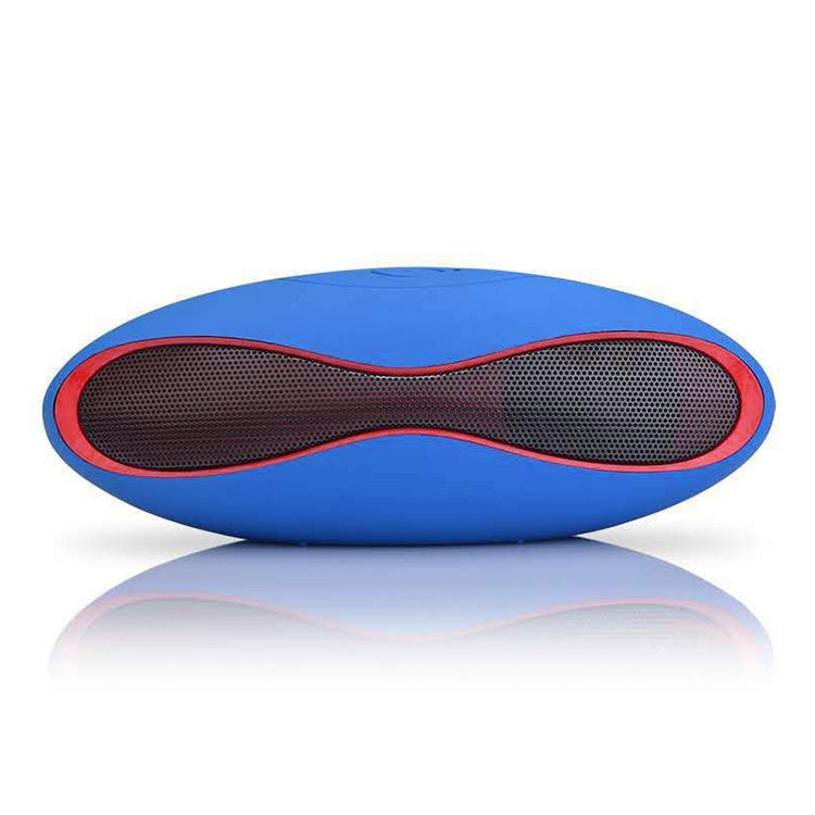 3D Stereo Mini Rugby-förmiger Bluetooth-Lautsprecher mit TF-Kartensteckplatz (Blau)