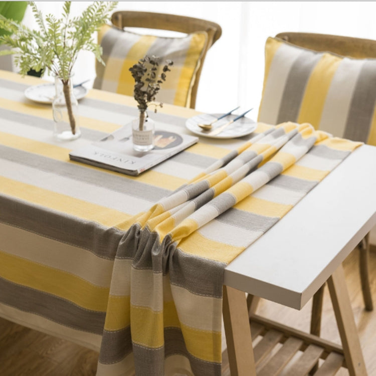 Tischdecke aus Stoff für den rechteckigen gestreiften Couchtisch runden Tisch Esstisch, 60x60cm, 90x90cm, 100x135cm, 135x135cm, 135x160cm, 135x180cm, 135x200cm, 135x220cm, 135x250cm, 135x260cm, 135x300cm
