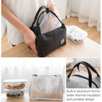 Tragbare Brotzeittasche Thermoisolierte Lunchbox Kühltasche Bento Tasche Lunchbehälter Schulspeichertaschen, Bento-Aufbewahrungstaschen