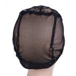 Elastisches Haarnetz mit Spitzenunterseite, Perückenzubehör, 56 cm