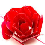 3D Pop Up Rose Dankeskarten Blumen Handgemachte Blanko Vintage Papier Happy Birthday Love Geschenkkarte, Größe: 13x16cm, Handgemacht Blanko